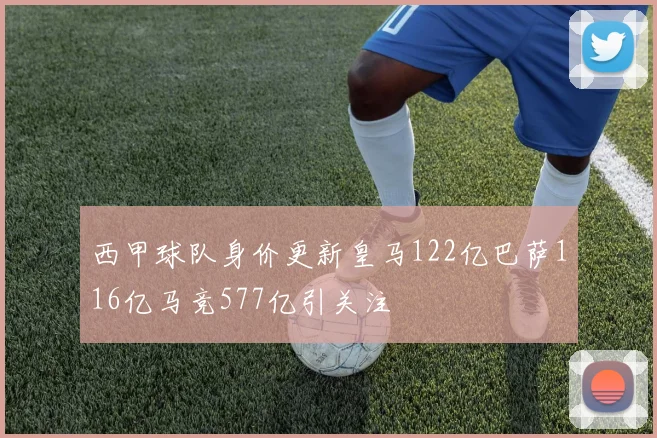 西甲球队身价更新皇马122亿巴萨116亿马竞577亿引关注